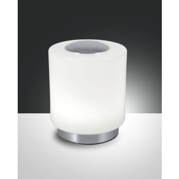 Fabas Luce Simi Tafellamp LED Chroom, 1-licht