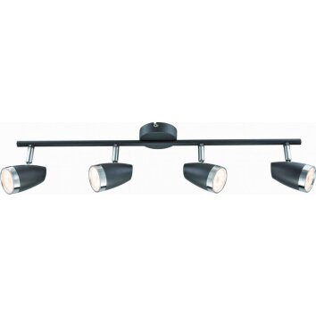 Globo NERO Plafond spot LED Antraciet, 4-lichts