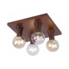 Leuchten Direkt TURN ME Plafondlamp Roest, 4-lichts