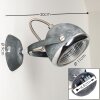 Foverup Wandlamp Chroom, Grijs, 1-licht