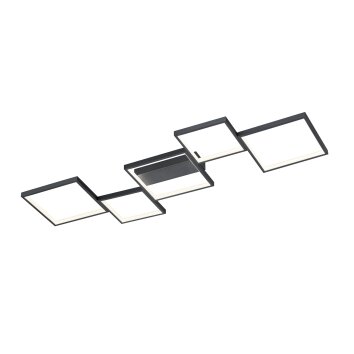 Trio Sorrento Plafondlamp LED Zwart, 1-licht