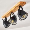 Malix Plafondlamp Bruin, Zwart, 3-lichts