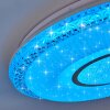 Avoriaz Plafondlamp LED Wit, 2-lichts, Afstandsbediening, Kleurwisselaar
