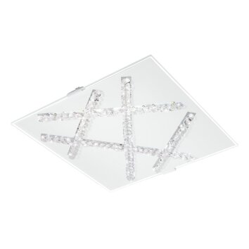 Eglo SORRENTA Muur en plafond verlichting LED Kristaloptiek, Wit, 1-licht