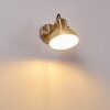 Fresno Wandlamp Zwart-Goud, 1-licht