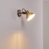 Fresno Wandlamp Zwart-Goud, 1-licht