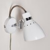 Stranderott Muurlamp Chroom, Wit, 1-licht