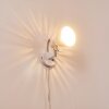 Stranderott Muurlamp Chroom, Wit, 1-licht