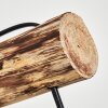 Gondo Tafellamp Hout licht, Zwart, 1-licht