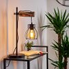 Gondo Tafellamp Hout licht, Zwart, 1-licht