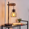 Gondo Tafellamp Hout licht, Zwart, 1-licht