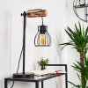 Gondo Tafellamp Hout licht, Zwart, 1-licht