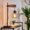 Gondo Tafellamp Hout licht, Zwart, 1-licht