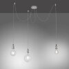 Leuchten Direkt DIY Hanglamp roestvrij staal, 3-lichts