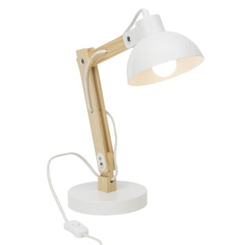 Brilliant Moda Tafellamp Wit, 1-licht