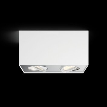 Philips Box Plafondlamp LED Wit, 2-lichts