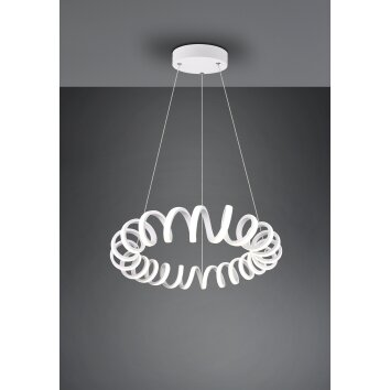 Trio Curl Hanglamp LED Wit, 1-licht