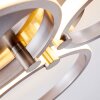 Volonne Plafondlamp LED roestvrij staal, Zilver, 3-lichts
