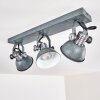 Gudo Plafondlamp Blauw, Grijs, 3-lichts
