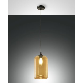 Fabas Luce Silo Hanglampen Zwart, 1-licht