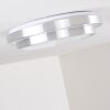 Mirabeau Plafondlamp LED Aluminium, 2-lichts, Afstandsbediening, Kleurwisselaar