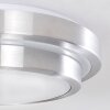 Mirabeau Plafondlamp LED Aluminium, 2-lichts, Afstandsbediening, Kleurwisselaar