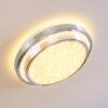 Mirabeau Plafondlamp LED Aluminium, 2-lichts, Afstandsbediening, Kleurwisselaar