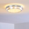 Mirabeau Plafondlamp LED Aluminium, 2-lichts, Afstandsbediening, Kleurwisselaar