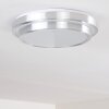 Mirabeau Plafondlamp LED Aluminium, 2-lichts, Afstandsbediening, Kleurwisselaar