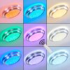 Mirabeau Plafondlamp LED Aluminium, 2-lichts, Afstandsbediening, Kleurwisselaar
