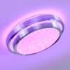 Mirabeau Plafondlamp LED Aluminium, 2-lichts, Afstandsbediening, Kleurwisselaar