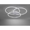 Paul Neuhaus Q-KATE Plafondlamp LED Zilver, 3-lichts, Afstandsbediening