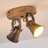 Skodsbol Plafondlamp Antraciet, Hout licht, 2-lichts