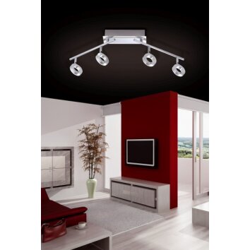 Paul Neuhaus SILEDA Plafondlamp Aluminium, 4-lichts
