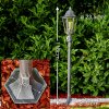 Lignac Buiten staande lamp Zwart, Zilver, 1-licht, Bewegingsmelder