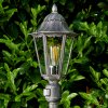 Lignac Buiten staande lamp Zwart, Zilver, 1-licht, Bewegingsmelder