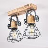 Nifun Plafondlamp Bruin, Grijs, 2-lichts