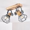 Nifun Plafondlamp Bruin, Grijs, 2-lichts