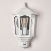 Brissago Buiten muurverlichting Wit, 1-licht, Bewegingsmelder