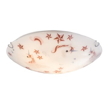 Globo NATALIE Plafondlamp Wit, 2-lichts