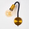 Hovslund Muurlamp Goud, Zwart, 1-licht