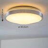 Wutach Plafondlamp Wit, 1-licht