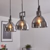 Buzova Hanglamp Grijs, Zwart, 3-lichts
