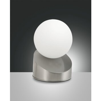 Fabas Luce Gravity Tafellamp LED Nikkel mat, 1-licht