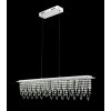 Globo SCALA Hanglamp LED Chroom, Duidelijk, 1-licht, Afstandsbediening