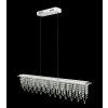 Globo SCALA Hanglamp LED Chroom, Duidelijk, 1-licht, Afstandsbediening