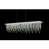 Globo SCALA Hanglamp LED Chroom, Duidelijk, 1-licht, Afstandsbediening