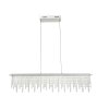 Globo SCALA Hanglamp LED Chroom, Duidelijk, 1-licht, Afstandsbediening