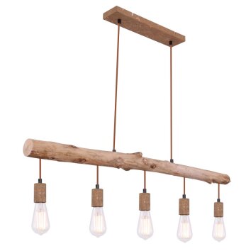 Globo JAKOB Hanger Roest, 5-lichts