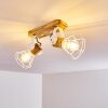 Nifun Plafondlamp Bruin, Wit, 2-lichts